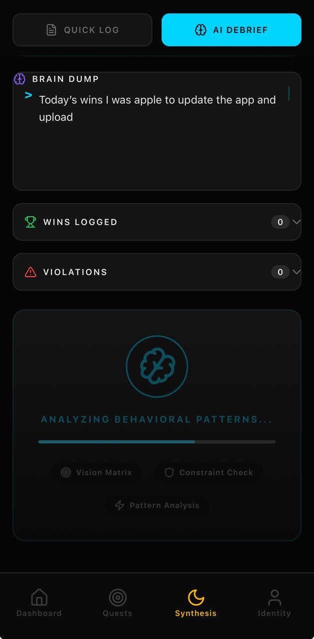 Actual Inflection Point AI debrief brain dump screen